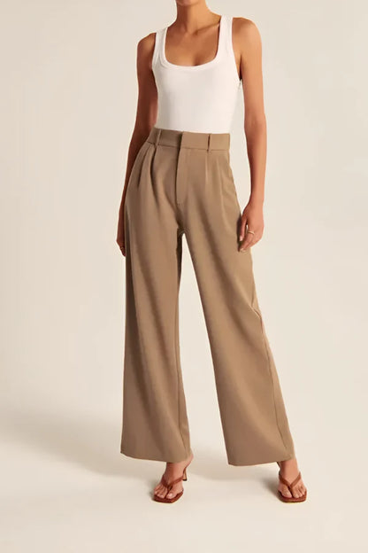 Pantalon de tailleur marron