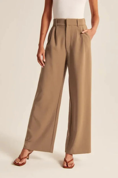 Pantalon de tailleur marron