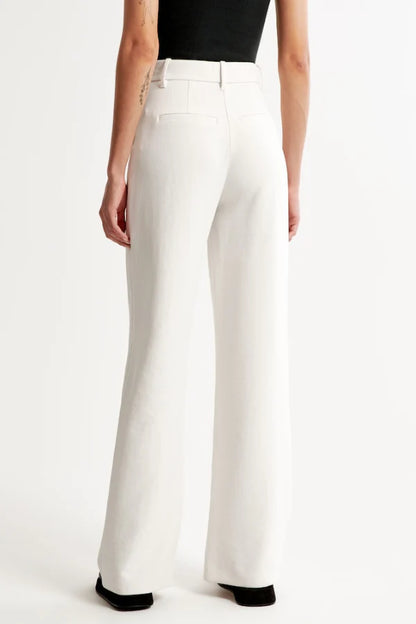 Pantalon de tailleur blanc