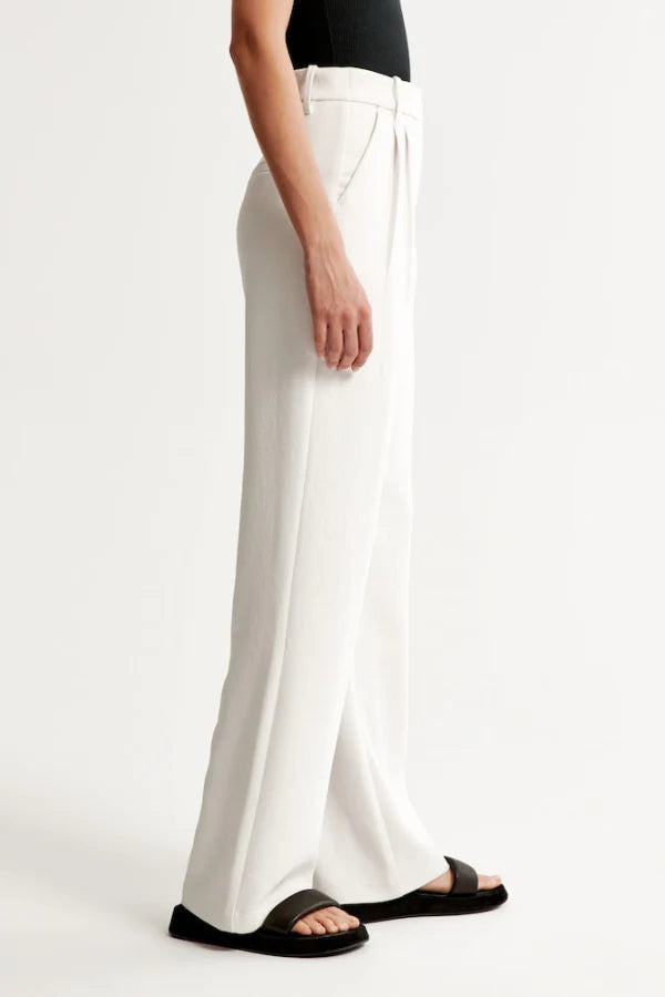 Pantalon de tailleur blanc